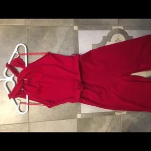 Red jumpsuit